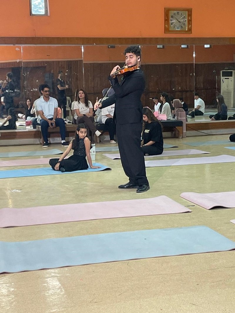 Yoga Meets Music: #IDY2026 Promotional Event at School of Music & Ballet, Baghdad. A special promotional event for the 12th International Day of Yoga 2026 was organized by the Embassy of India in Baghdad at the School of Music and Ballet, Ministry of Culture, Baghdad. Students of the school participated in the yoga session, which was led by Embassy instructor Dr. Sura Al-Jabouri. Ambassador Soumen Bagchi, Dr. Faiz Salem, DG Ministry of Culture and Director of the school joined the gathering after the session. A short violin recital was given by a student. The Embassy extends its sincere gratitude to the Ministry of Culture, Tourism and Antiquities and the administration of the School of Music and Ballet for their cooperation and hospitality. Reflecting the spirit of this year’s theme “Yoga for Wellness, Wisdom and World Peace”, the event celebrated the harmony of body, mind, art, and culture.