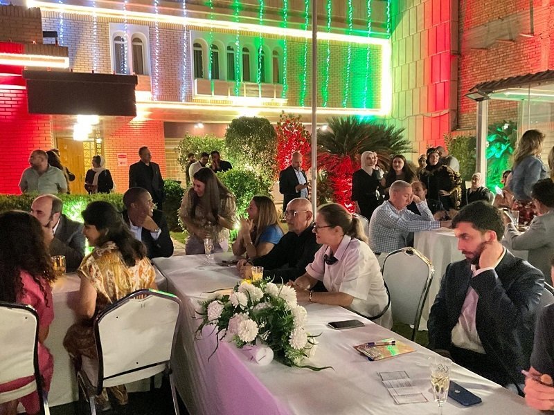 Indian Embassy organized a grand celebration of Diwali festivities on 22 October, 2025 at India House in Baghdad. The celebration began with a genre of Tambola, followed by a Yoga demonstration, Hindi song, and fireworks. It concluded with an Indian Diwali dinner. On this occasion, over 150 guests from a cross section of Iraqi society and the local diplomatic corps, Indian Diaspora, and UN personnel attended the function