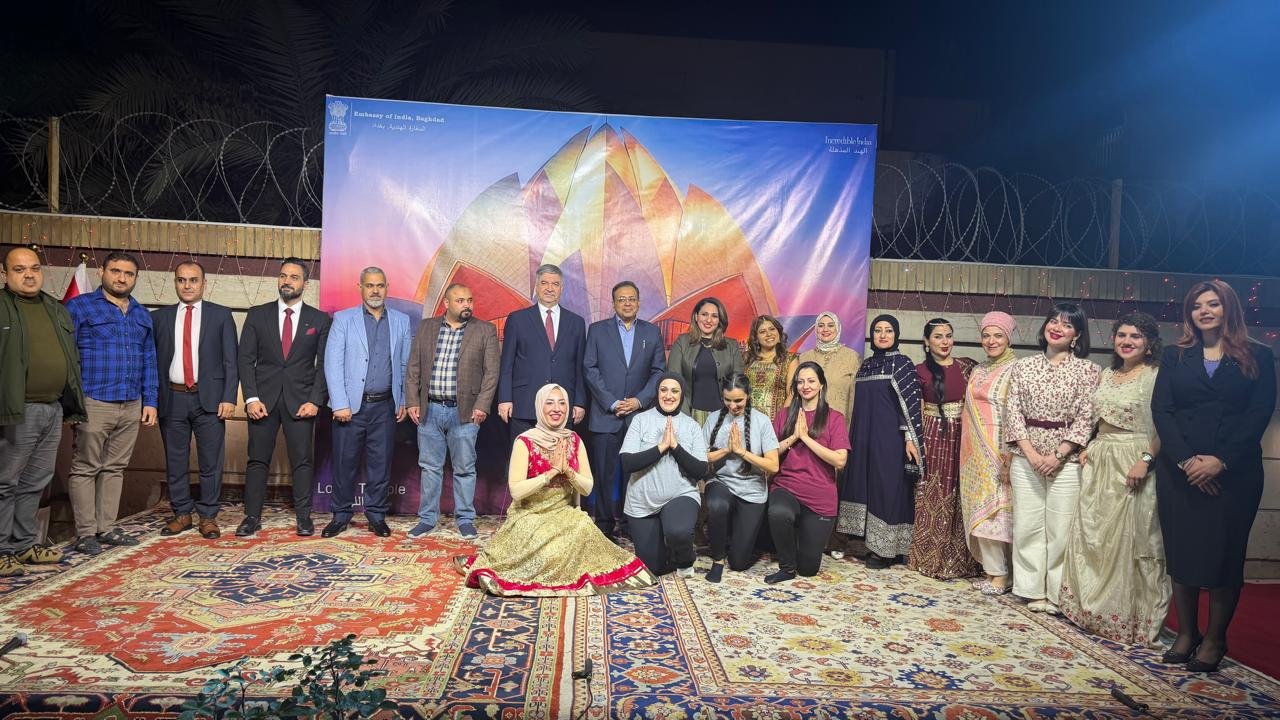 Embassy of India, Baghdad celebrated ITEC Day 2025 on 12 February 2026 at India House with a large number of ITEC alumni in attendance. Addressing the gathering, Ambassador highlighted the significance of ITEC courses in strengthening professional skills and fostering international partnerships. He encouraged more participants to take advantage of the diverse training opportunities offered under the programme. The celebration was further enlivened by a vibrant Kathak performance presented by a cultural troupe of ICCR, led by renowned artist Pt. Sandeep Mahavir. The captivating performance was warmly appreciated by the audience.