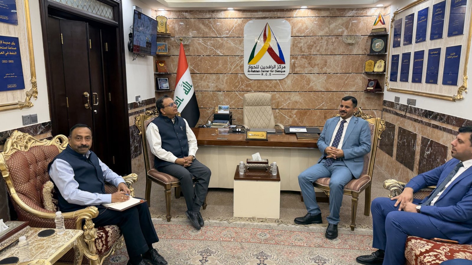On 17 May 2026, Ambassador Soumen Bagchi visited Rafidain Center for Dialogue (RCD) in Najaf and interacted with RCD’s Executive Director, Prof. Dr. Asaad Kadhim Shabib and discussed matters of mutual interest.