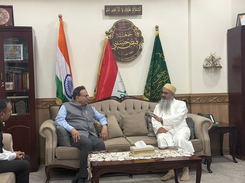 Ambassador Soumen Bagchi visited the Faiz-e-Husseini Society in Karbala  on 18 May 2026, and interacted with the Indian Bohra community and members of the society.