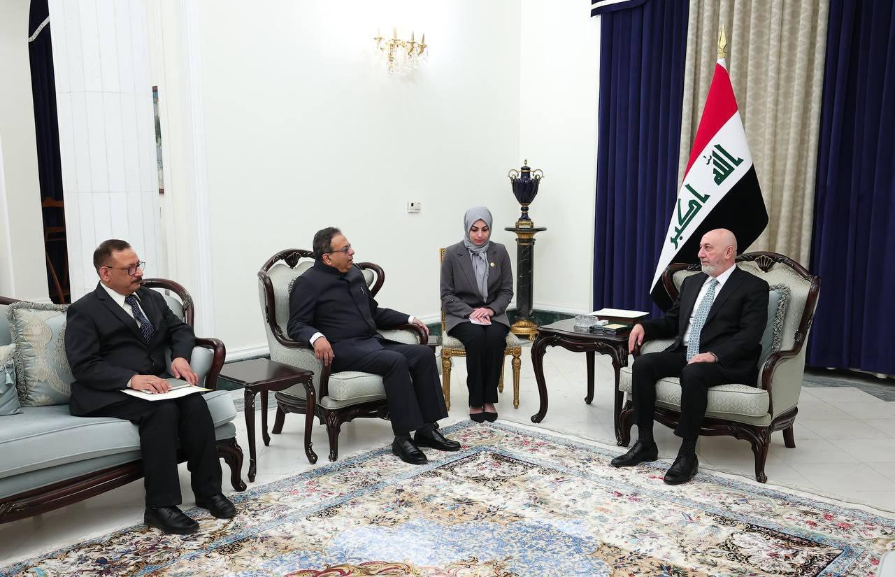 On May 12, 2026, Ambassador Soumen Bagchi called on the newly elected President of Iraq H.E. Nizar Mohammed Saeed Mohammed Amedi, and conveyed a congratulatory message from President of India.