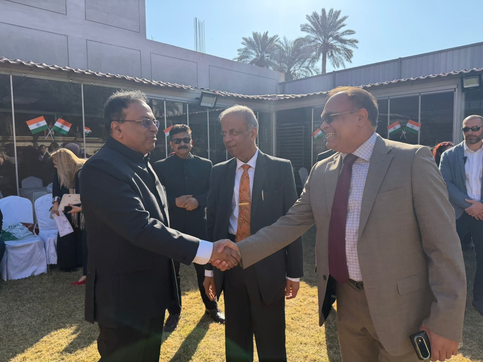 The Embassy was honoured by the presence of Shri Atul Khare, Under-Secretary-General of the United Nations, as a special guest on the occasion of the 77th Republic Day of India at India House Baghdad.