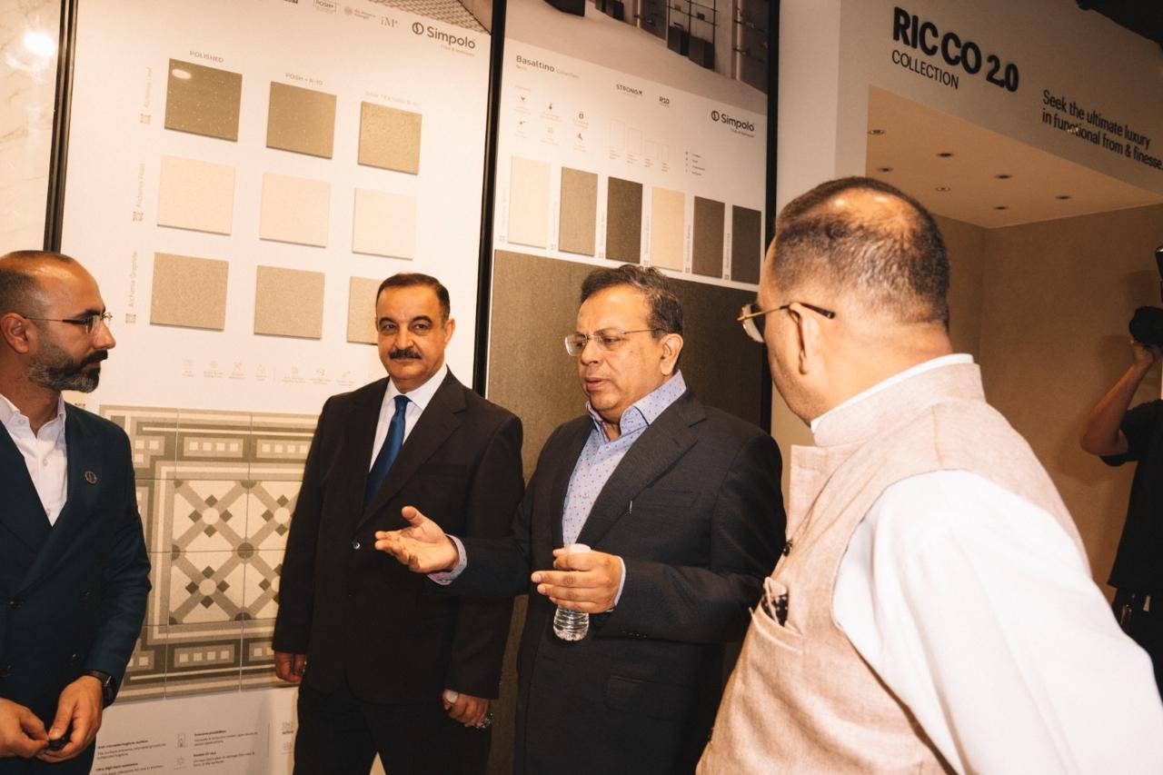 Ambassador Soumen Bagchi inaugurated the new outlet of Simpolo, a leading Indian manufacturer of vitrified tiles and bathware, in Baghdad on 08 May 2026.