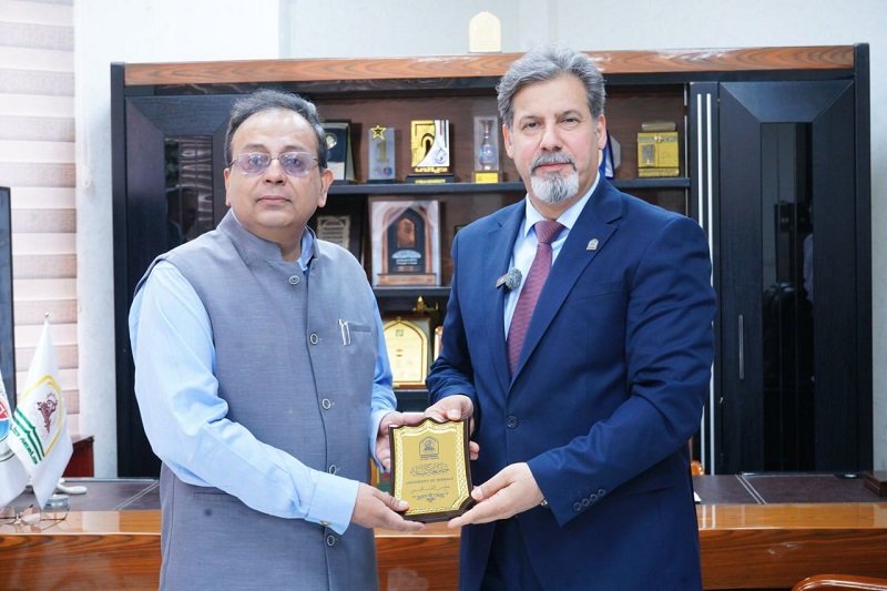 On 18 May 2026, Ambassador Soumen Bagchi visited University of Karbala and was welcomed by Prof. Dr. Sabah Wajid Ali, President of the University.  Matters relating to cooperation in the fields of education and capacity building were discussed.