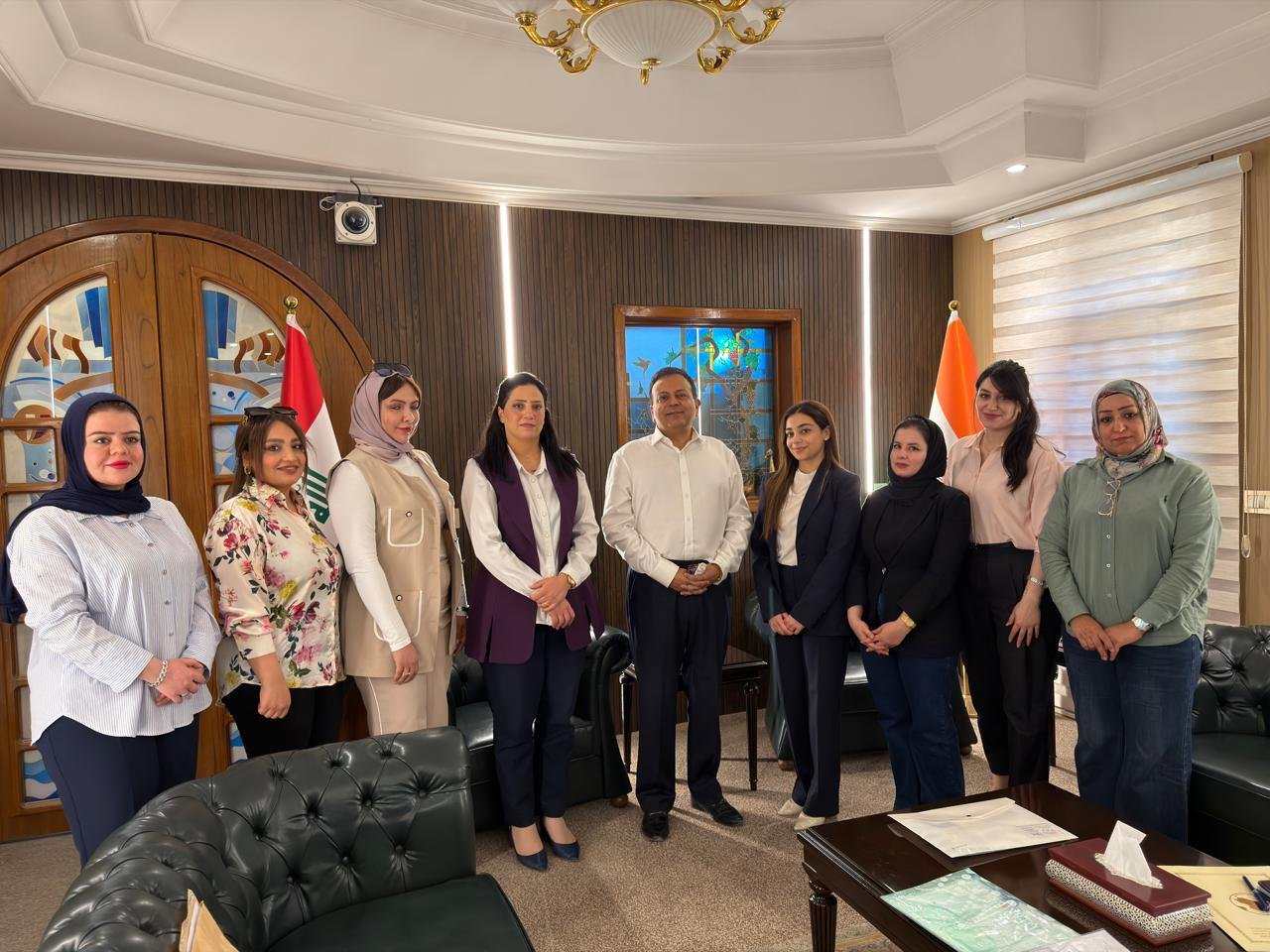 Ambassador Soumen Bagchi met with the 16 participants selected for a specially curated course for professional women of Iraq “Leadership Skills for Women” under the Indian Technical and Economic Cooperation (ITEC) programme of the Government of India.