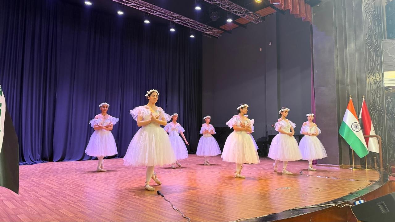 he Embassy of India in Baghdad, in association with the Ministry of Culture, Government of Iraq, hosted a Cultural Evening of Classical Kathak Dance on 13 February 2026 at the People’s Hall, Bab al-Mu'azzam, Baghdad. The event featured the renowned Indian artist Pandit Sandeep Mahavir and his troupe, whose vibrant performances elegantly showcased the grace, rhythm, and storytelling traditions of Indian culture, leaving the audience thoroughly enthralled.