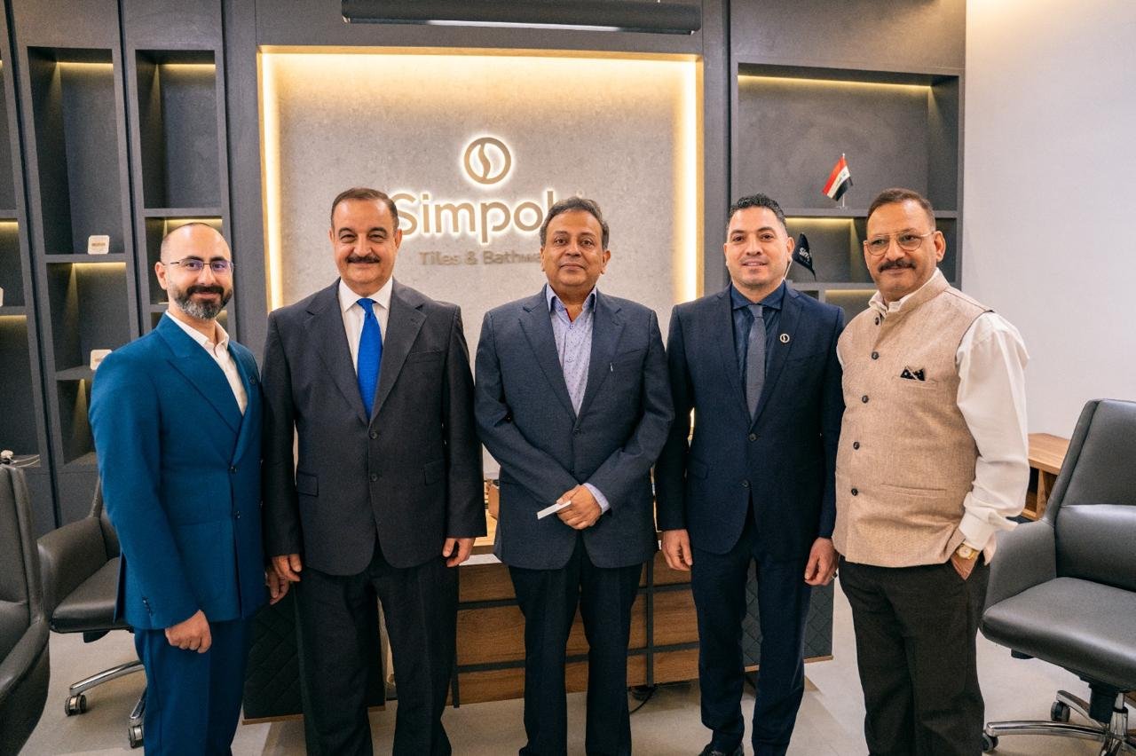 Ambassador Soumen Bagchi inaugurated the new outlet of Simpolo, a leading Indian manufacturer of vitrified tiles and bathware, in Baghdad on 08 May 2026.