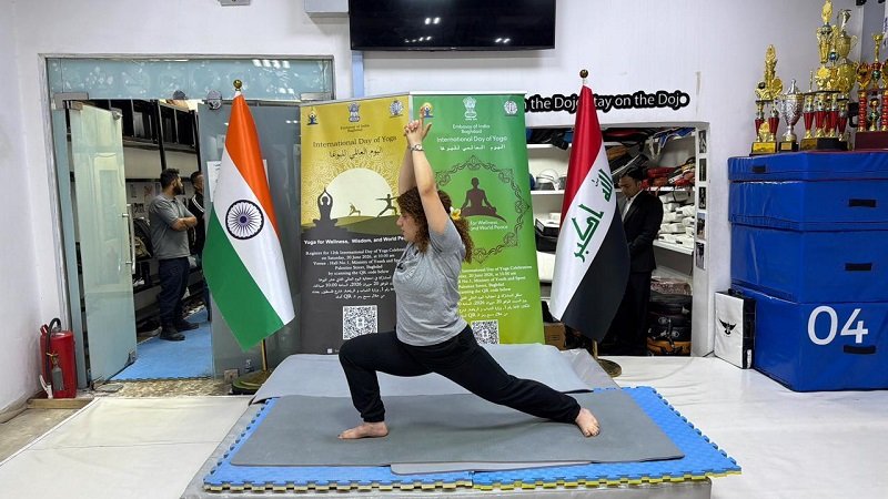 The spirit of wellness, discipline, and unity came alive in Baghdad during a special pre-#IDY2026 yoga promotion event organized by the Embassy of India in collaboration with the Asif Family Academy (أكاديمية عائلة آصف). The event witnessed enthusiastic participation from martial arts practitioners, trainers, and fitness enthusiasts. Participants highlighted the deep connection between yoga, martial arts, mental focus, and holistic well-being, while reaffirming their commitment to integrating yoga into their daily lives. Reflecting this year’s International Day of Yoga theme “Yoga for Wellness, Wisdom and World Peace” the event promoted harmony of body, mind, and spirit while strengthening the shared values of peace and healthy living.