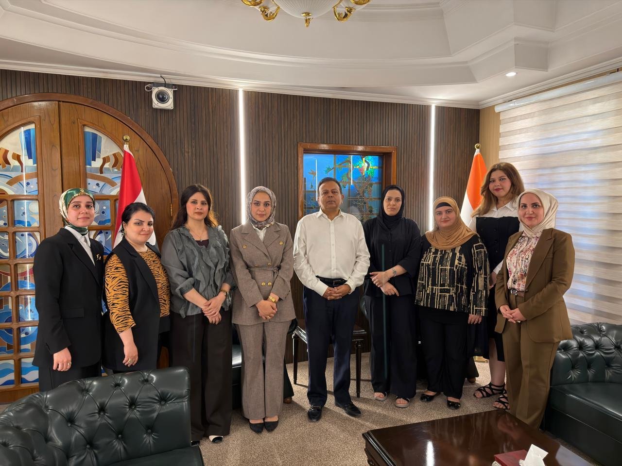 Ambassador Soumen Bagchi met with the 16 participants selected for a specially curated course for professional women of Iraq “Leadership Skills for Women” under the Indian Technical and Economic Cooperation (ITEC) programme of the Government of India.
