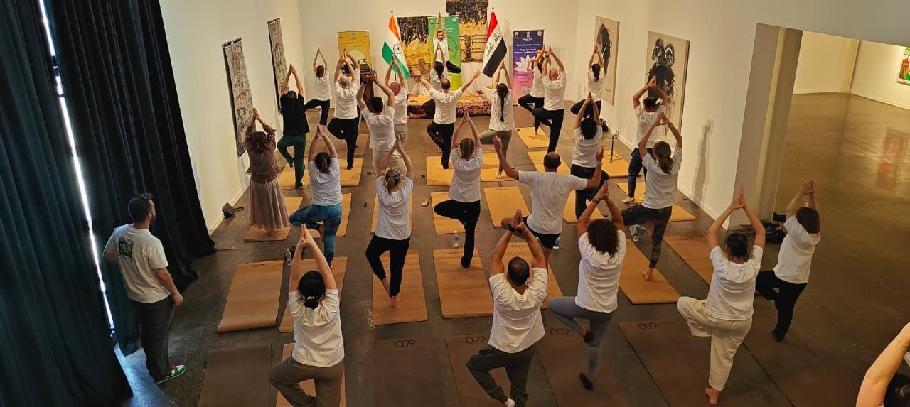 Baghdad Gears Up for the 12th International Day of Yoga 2026. In the run-up to the12th International Day of Yoga 2026, the Embassy of India in Baghdad, in collaboration with 650 Gym at The Gallery, organized a special promotional yoga program on 13 June 2026 for members of the diplomatic community and prominent social media influencers in Baghdad. Session was led by Dr. Dheeraj Prakash Joshi, Yoga Guru. The event highlighted yoga’s universal appeal as a pathway to physical well-being, mental balance, and inner harmony, while strengthening bonds of friendship and understanding among diverse communities. We look forward to welcoming everyone to the grand celebration of the International Day of Yoga 2026 in Baghdad on 20 June 2026.