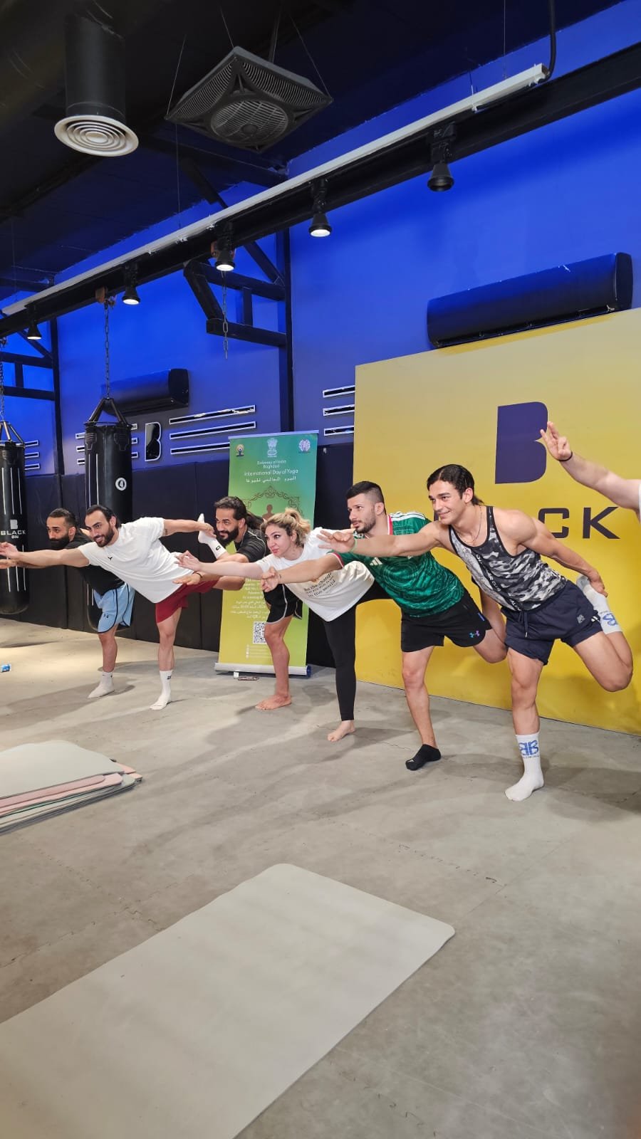 As part of the promotional activities for the 12th International Day of Yoga (IDY 2026), the Embassy of India in Baghdad organized a special yoga session at Black Gym Sports Club, Al-Mansour on 5 June 2026. Members of the gym participated in the session which was led by embassy-taught instructor Ms. Noor Younis. Reflecting the spirit of this year's theme, “Yoga for Wellness, Wisdom and World Peace,” the event highlighted the importance of integrating yoga into everyday life and building a healthier and more peaceful community. The Embassy appreciates the cooperation and hospitality extended by Black Gym Sports Club and looks forward to continued collaboration in spreading the message of wellness and healthy living through yoga.