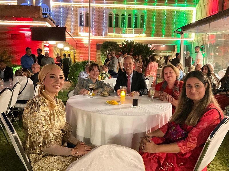 Indian Embassy organized a grand celebration of Diwali festivities on 22 October, 2025 at India House in Baghdad. The celebration began with a genre of Tambola, followed by a Yoga demonstration, Hindi song, and fireworks. It concluded with an Indian Diwali dinner. On this occasion, over 150 guests from a cross section of Iraqi society and the local diplomatic corps, Indian Diaspora, and UN personnel attended the function