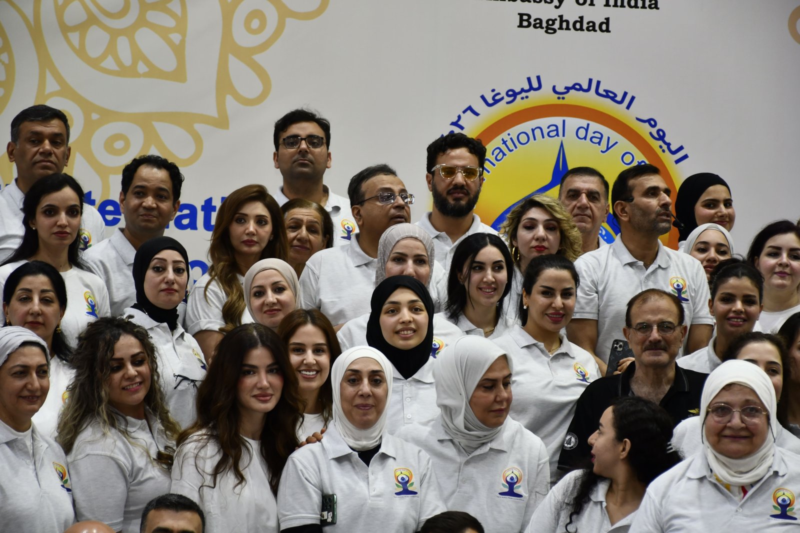Baghdad Celebrates the 12th International Day of Yoga 2026 with Unprecedented Enthusiasm. The grand celebration of the 12th International Day of Yoga 2026 in Baghdad concluded on a truly inspiring note, bringing together more than 270 yoga enthusiasts in a vibrant display of unity, wellness, and collective spirit. The event venue resonated with a unique and uplifting yogic energy as young and old, men and women, from all walks of life came together to celebrate the timeless wisdom of yoga. Their enthusiastic participation reflected the growing acceptance of yoga as a pathway to physical well-being, mental harmony, and inner peace, and demonstrated that yoga has found a welcoming home in the hearts of the Baghdad community. The Embassy of India extends its heartfelt gratitude to all participants, partners, supporters, and volunteers who contributed to the success of this memorable celebration. Together, we have strengthened the spirit of friendship, wellness, and cultural connection between India and Iraq.