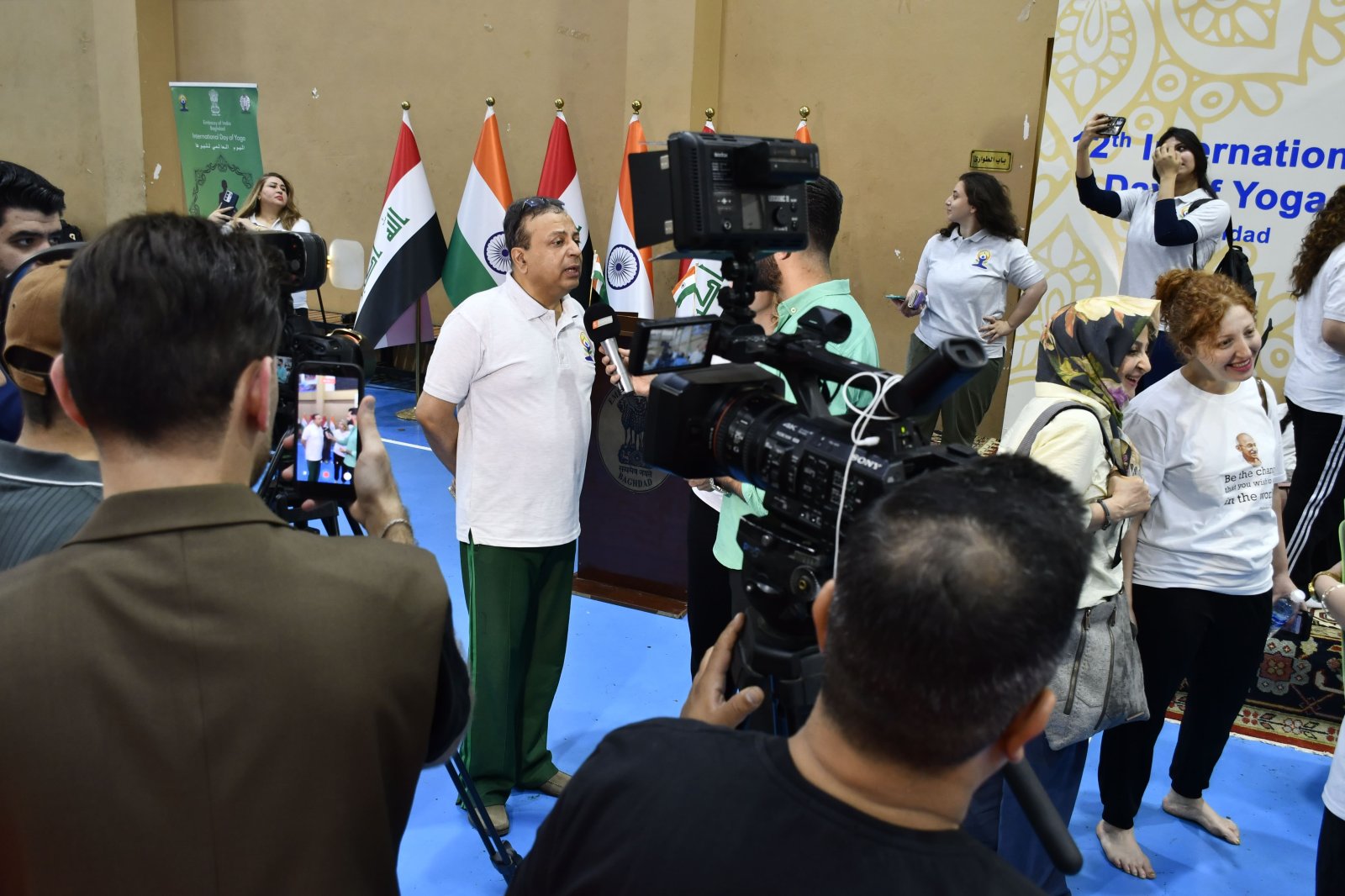 Baghdad Celebrates the 12th International Day of Yoga 2026 with Unprecedented Enthusiasm. The grand celebration of the 12th International Day of Yoga 2026 in Baghdad concluded on a truly inspiring note, bringing together more than 270 yoga enthusiasts in a vibrant display of unity, wellness, and collective spirit. The event venue resonated with a unique and uplifting yogic energy as young and old, men and women, from all walks of life came together to celebrate the timeless wisdom of yoga. Their enthusiastic participation reflected the growing acceptance of yoga as a pathway to physical well-being, mental harmony, and inner peace, and demonstrated that yoga has found a welcoming home in the hearts of the Baghdad community. The Embassy of India extends its heartfelt gratitude to all participants, partners, supporters, and volunteers who contributed to the success of this memorable celebration. Together, we have strengthened the spirit of friendship, wellness, and cultural connection between India and Iraq.