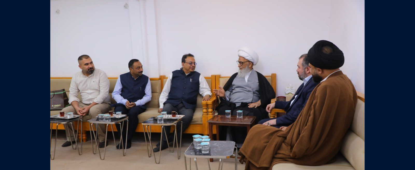 Ambassador Soumen Baghchi met the Grand Ayatollah Sheikh Bashir Hussain al-Najafi in Najaf on 17 May 2026.