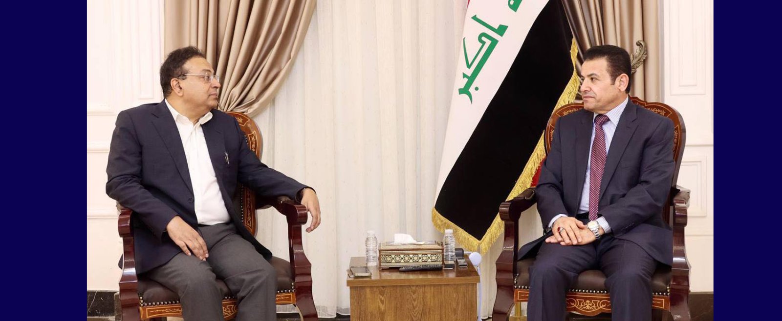 On 13 July, Ambassador Soumen Bagchi called on H.E. Mr. Qasim Al-Araji, the National Security Advisor of Iraq.