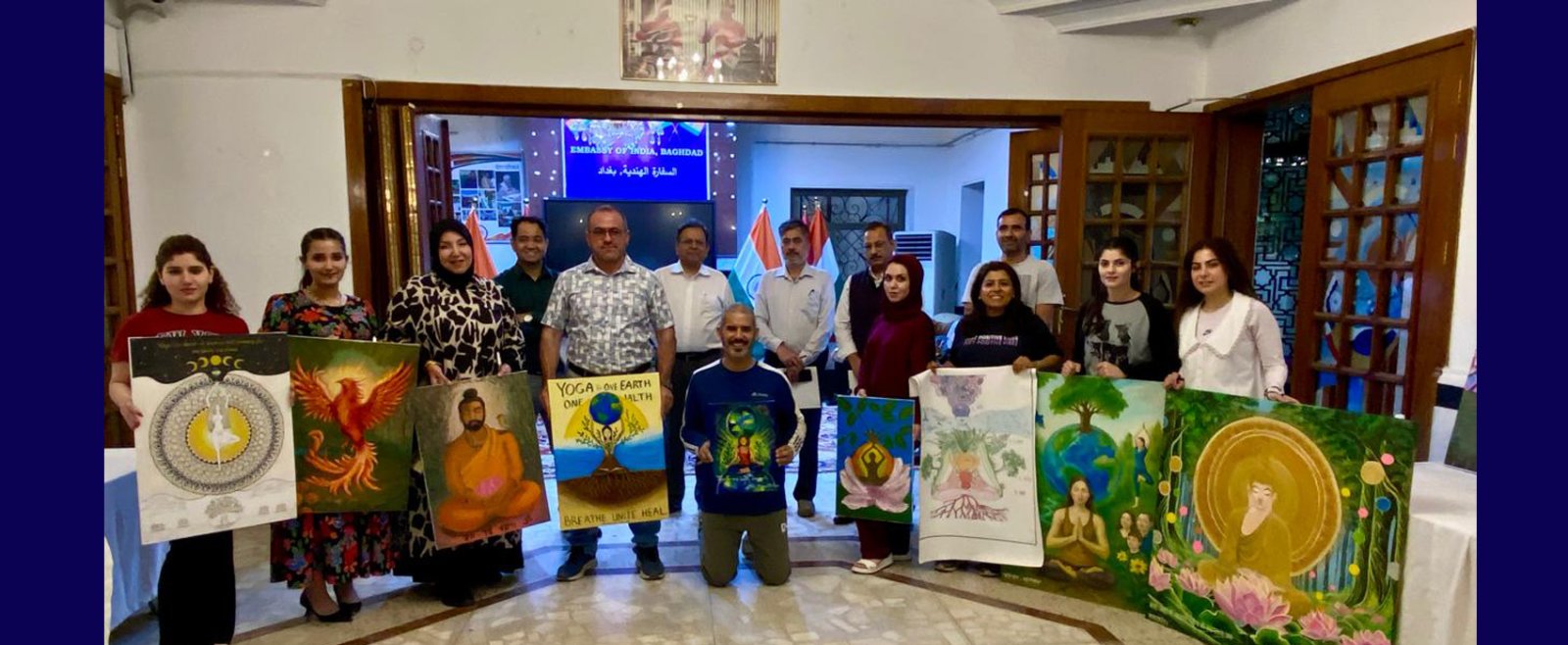 On 18 June 2025, the Embassy of India in Baghdad held a joyful Painting Competition, one of the five creative contests leading up to the International Day of Yoga 2025.