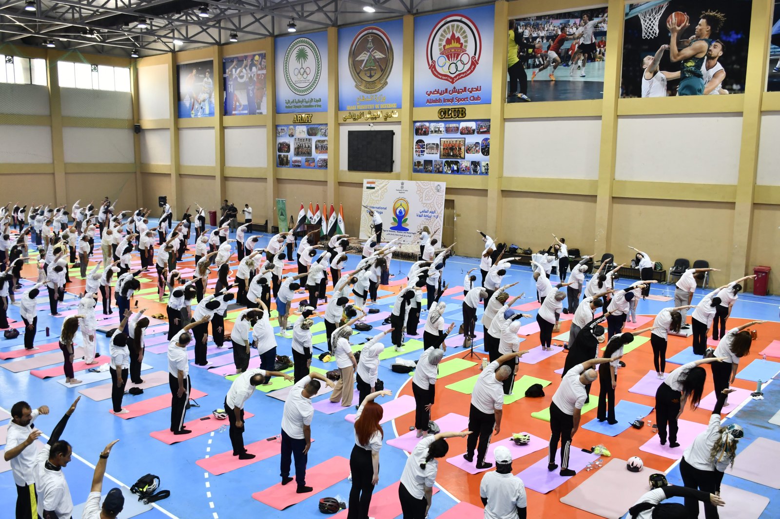 Baghdad Celebrates the 12th International Day of Yoga 2026 with Unprecedented Enthusiasm. The grand celebration of the 12th International Day of Yoga 2026 in Baghdad concluded on a truly inspiring note, bringing together more than 270 yoga enthusiasts in a vibrant display of unity, wellness, and collective spirit. The event venue resonated with a unique and uplifting yogic energy as young and old, men and women, from all walks of life came together to celebrate the timeless wisdom of yoga. Their enthusiastic participation reflected the growing acceptance of yoga as a pathway to physical well-being, mental harmony, and inner peace, and demonstrated that yoga has found a welcoming home in the hearts of the Baghdad community. The Embassy of India extends its heartfelt gratitude to all participants, partners, supporters, and volunteers who contributed to the success of this memorable celebration. Together, we have strengthened the spirit of friendship, wellness, and cultural connection between India and Iraq.