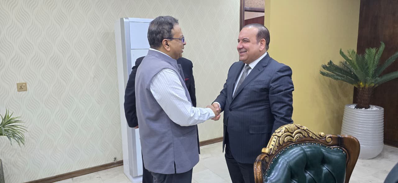 On May 12, Ambassador Soumen Bagchi held a meeting with Mr. Amer Khalaf Al-Fahdawi, the new President of the Iraqi Federation of Chambers of Commerce. Discussions focused on strengthening bilateral trade ties, exploring new investment opportunities, and deepening collaboration between the business communities of India and Iraq.