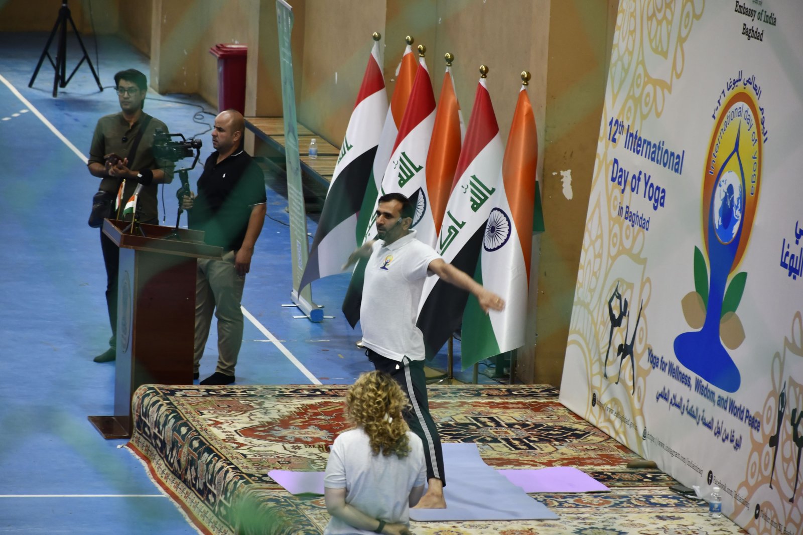 Baghdad Celebrates the 12th International Day of Yoga 2026 with Unprecedented Enthusiasm. The grand celebration of the 12th International Day of Yoga 2026 in Baghdad concluded on a truly inspiring note, bringing together more than 270 yoga enthusiasts in a vibrant display of unity, wellness, and collective spirit. The event venue resonated with a unique and uplifting yogic energy as young and old, men and women, from all walks of life came together to celebrate the timeless wisdom of yoga. Their enthusiastic participation reflected the growing acceptance of yoga as a pathway to physical well-being, mental harmony, and inner peace, and demonstrated that yoga has found a welcoming home in the hearts of the Baghdad community. The Embassy of India extends its heartfelt gratitude to all participants, partners, supporters, and volunteers who contributed to the success of this memorable celebration. Together, we have strengthened the spirit of friendship, wellness, and cultural connection between India and Iraq.