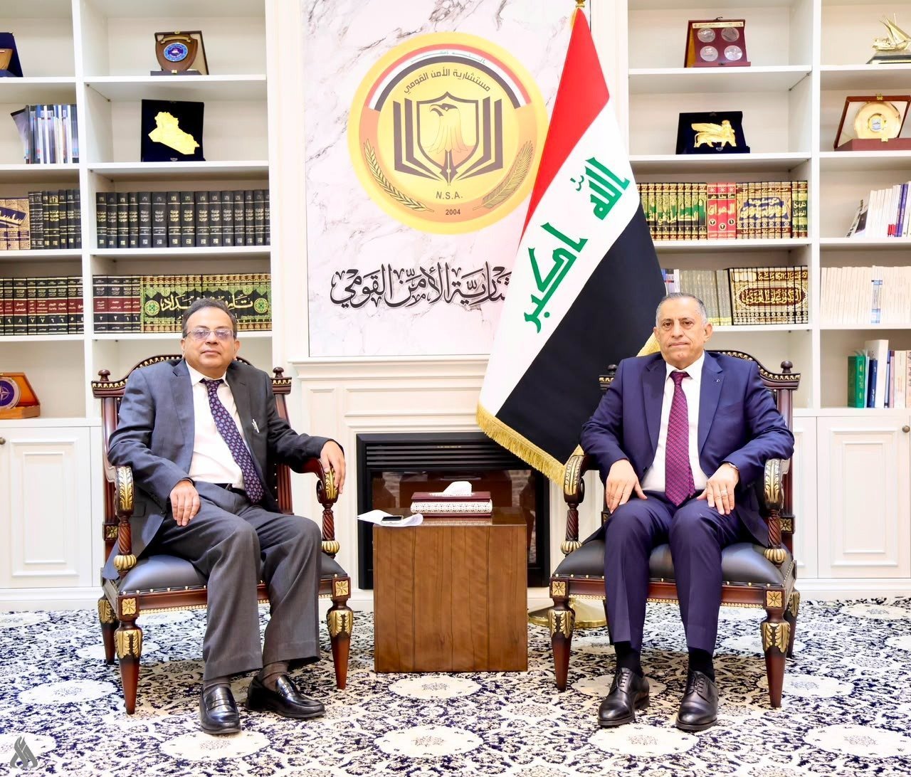 National Security Advisor Qasim al-Aboudi affirmed to the Indian Ambassador to Baghdad, Soumen Bagchi, on Sunday that the government has taken practical measures to combat corruption and ensure that weapons are solely in the hands of the state.