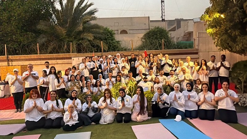 Journey to IDY 2026 has begun!  ​Embassy of India organised the curtain raiser event for the 12th International Day of Yoga 2026 on May 15 at India House Baghdad. The event witnessed great enthusiasm and vibrant participation from Iraqi yoga practitioners, reflecting the growing spirit of yoga and wellness in Iraq.