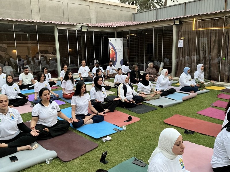 Journey to IDY 2026 has begun!  ​Embassy of India organised the curtain raiser event for the 12th International Day of Yoga 2026 on May 15 at India House Baghdad. The event witnessed great enthusiasm and vibrant participation from Iraqi yoga practitioners, reflecting the growing spirit of yoga and wellness in Iraq.