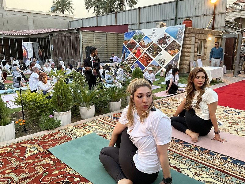 Journey to IDY 2026 has begun!   ​Embassy of India organised the curtain raiser event for the 12th International Day of Yoga 2026 on May 15 at India House Baghdad. The event witnessed great enthusiasm and vibrant participation from Iraqi yoga practitioners, reflecting the growing spirit of yoga and wellness in Iraq.