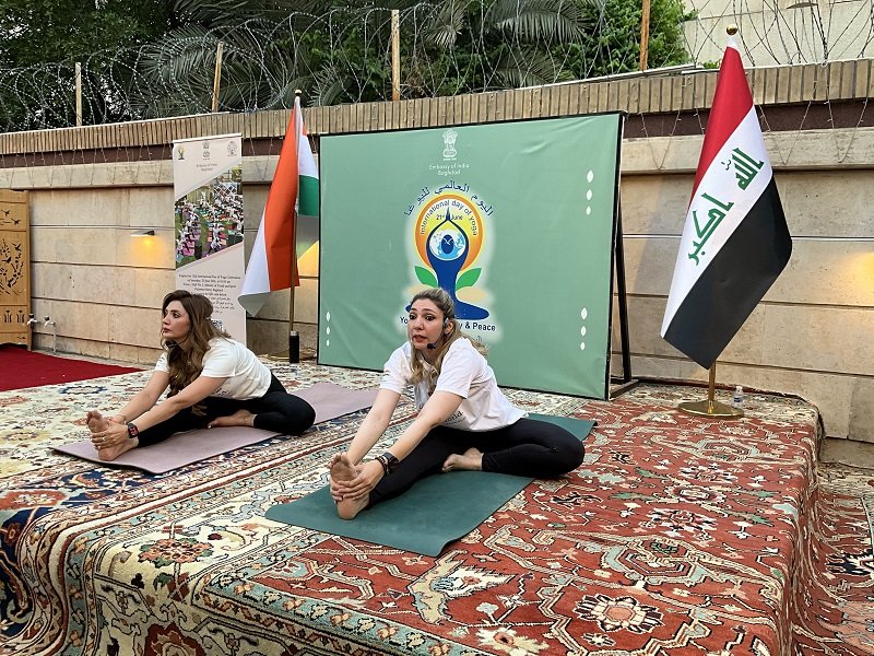 Journey to IDY 2026 has begun!  ​Embassy of India organised the curtain raiser event for the 12th International Day of Yoga 2026 on May 15 at India House Baghdad. The event witnessed great enthusiasm and vibrant participation from Iraqi yoga practitioners, reflecting the growing spirit of yoga and wellness in Iraq.