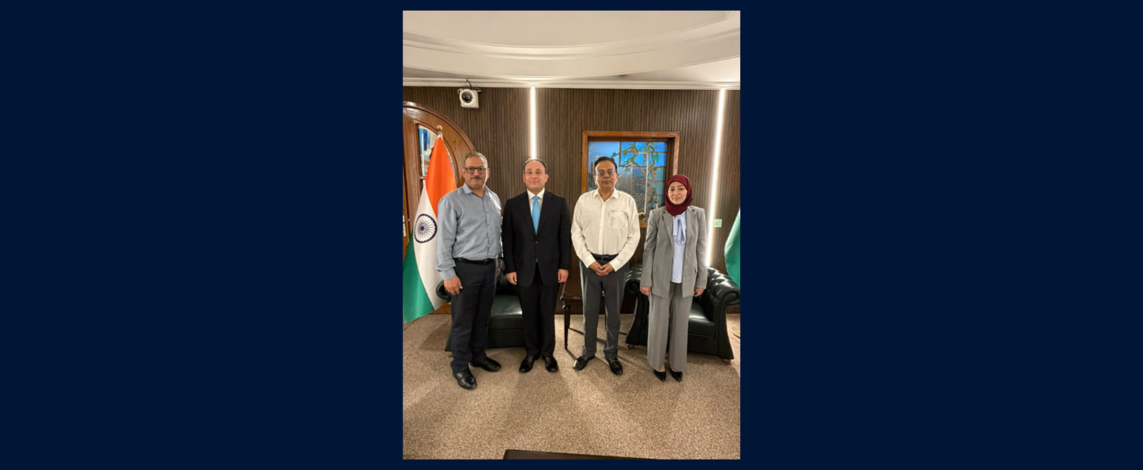 Ambassador Soumen Bagchi met Iraqi diplomats nominated to attend the Special Course for Diplomats from League of Arab States to be held from 21 to 30 October 2026 at the Sushma Swaraj Institute of Foreign Service, New Delhi