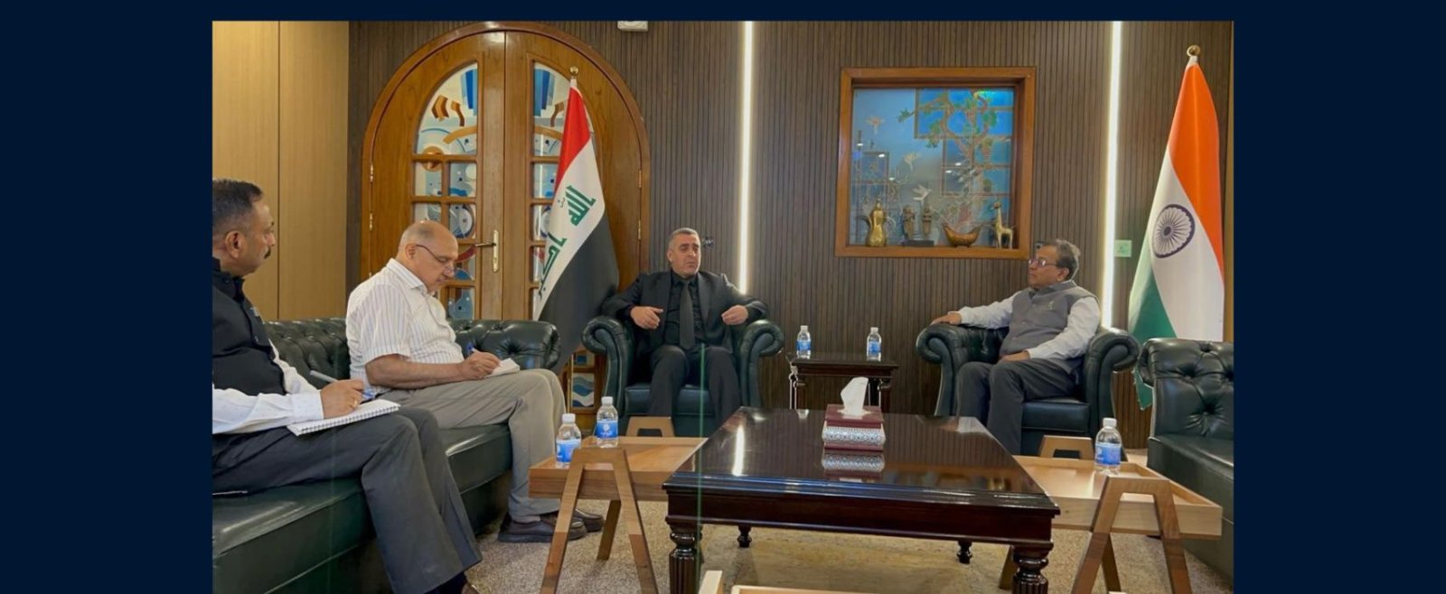 On 03-June, 2026, Ambassador Soumen Bagchi received Karbala Provincial Council Chairman, Dr. Qasim Al-Yasiri at the Embassy and discussed matters of mutual interest.