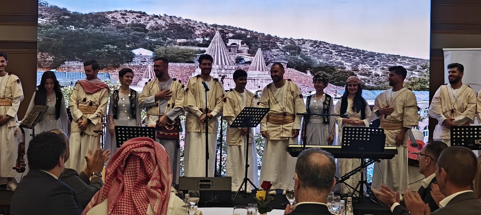 Ambassadors and other diplomats from Baghdad & Erbil visited the holy Lalish temple on the occasion of ‘Cejna Cema’. Mr. Saurabh Awasthi, Second Secretary, represented the Embassy of India. The delegation was received & accompanied by His Highness Yazidi Prince Hazim Tahsin Beg and Dr. Khalaf Kheder Sinjari, Advisor to the Iraqi Prime Minister on Yazidi affairs. During the visit, the group was also introduced to the rich cultural heritage and traditions of the Yazidi community.