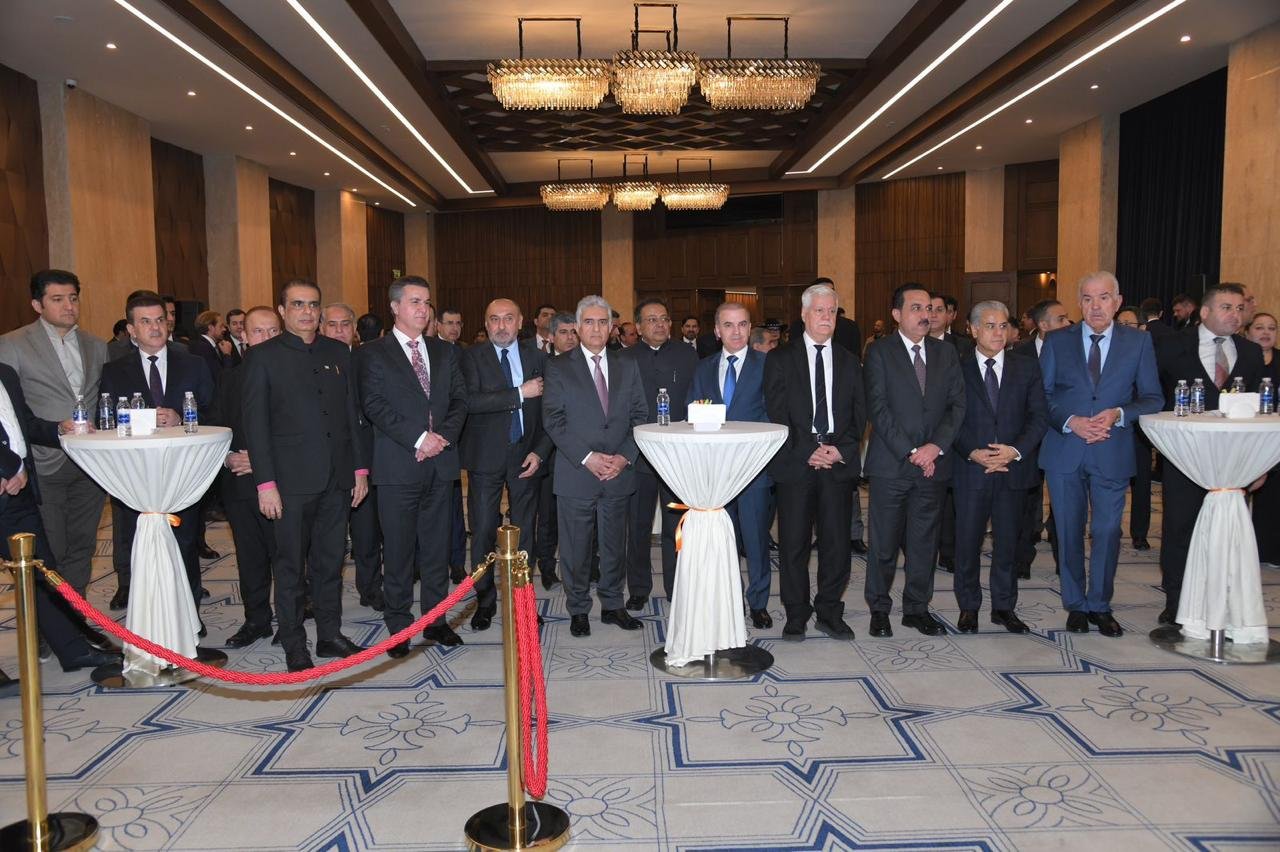 The Consulate General of India in Erbil hosted a reception on the 77th Republic Day of India which was attended by Ambassador of India to Iraq Mr. Soumen Bagchi, Minister of Interior Mr. Rebar Ahmed Khalid, President of the Diwan of the Presidency of Kurdistan Region of Iraq Mr. Fawzi Hariri, distinguished diplomats and other dignitaries.