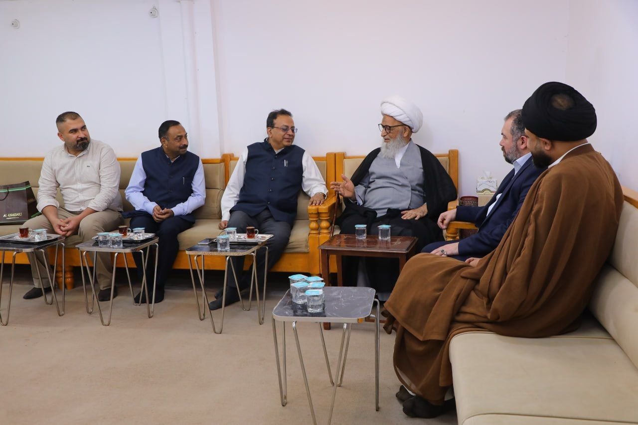 Ambassador Soumen Bagchi called on the Grand Ayatollah Sheikh Bashir Hussain al-Najafi in Najaf on 17 May 2026.