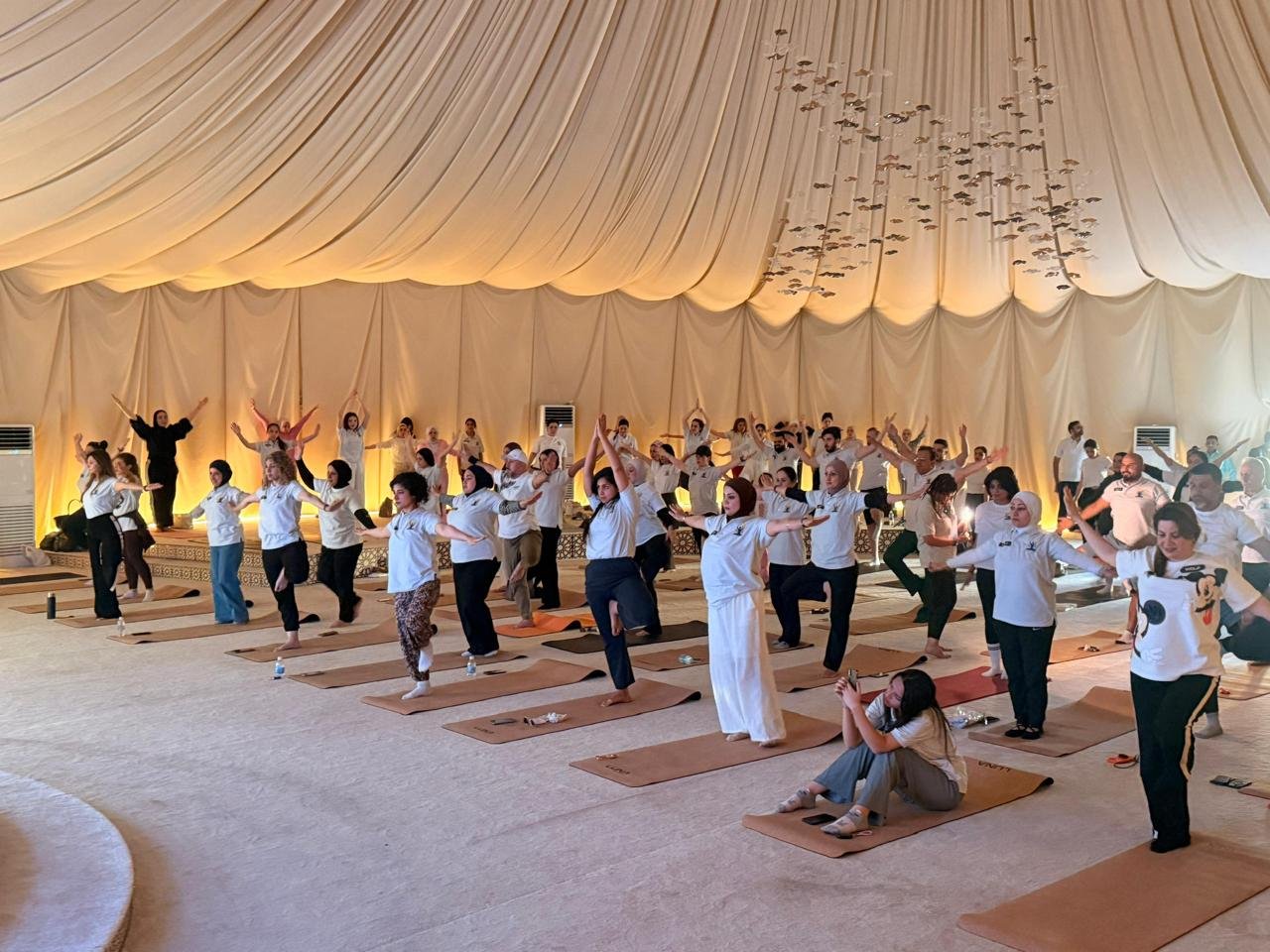 Bringing yoga closer to the community! While the celebrations of the 12th International Day of Yoga may have concluded, the spirit of yoga continues to inspire people across Iraq. Let's look back at the joyful celebrations of the 12th International Day of Yoga and revisit one of the most engaging sessions organised by the Embassy of India in collaboration with Wolf Gym. The session was led by Dr. Dheeraj Prakash Joshi, Yoga Guru. The session, organised on 18 June 2026 three days ahead of the International Day of Yoga 2026, witnessed remarkable participation from a cross section of people, reflecting the growing enthusiasm for yoga. Ambassador Soumen Bagchi also participated in the session along with Officers of the Indian Embassy.The session aimed to spread awareness about the benefits of yoga, encouraging families and local residents to embrace a healthier, more balanced lifestyle through this timeless practice. What are you waiting for, then. Join the Yoga classes at the Embassy of India, Baghdad