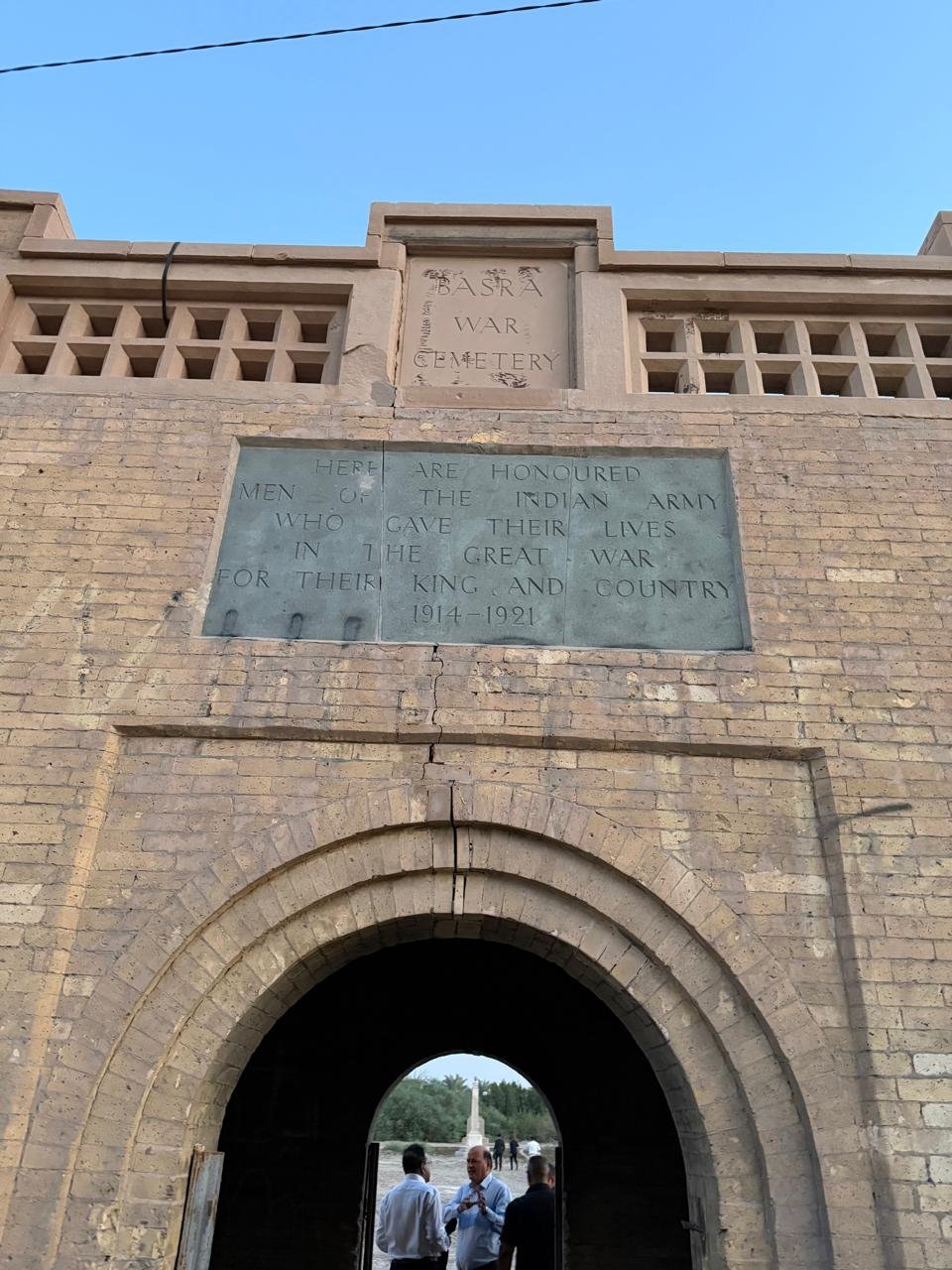 Ambassador Soumen Bagchi and embassy delegation visited a Commonwealth War Graves Commission cemetery in Basra on 6 October 2026 and laid a wreath in remembrance of the Indian soldiers buried and commemorated there. The delegation also received a briefing on the site and its history.