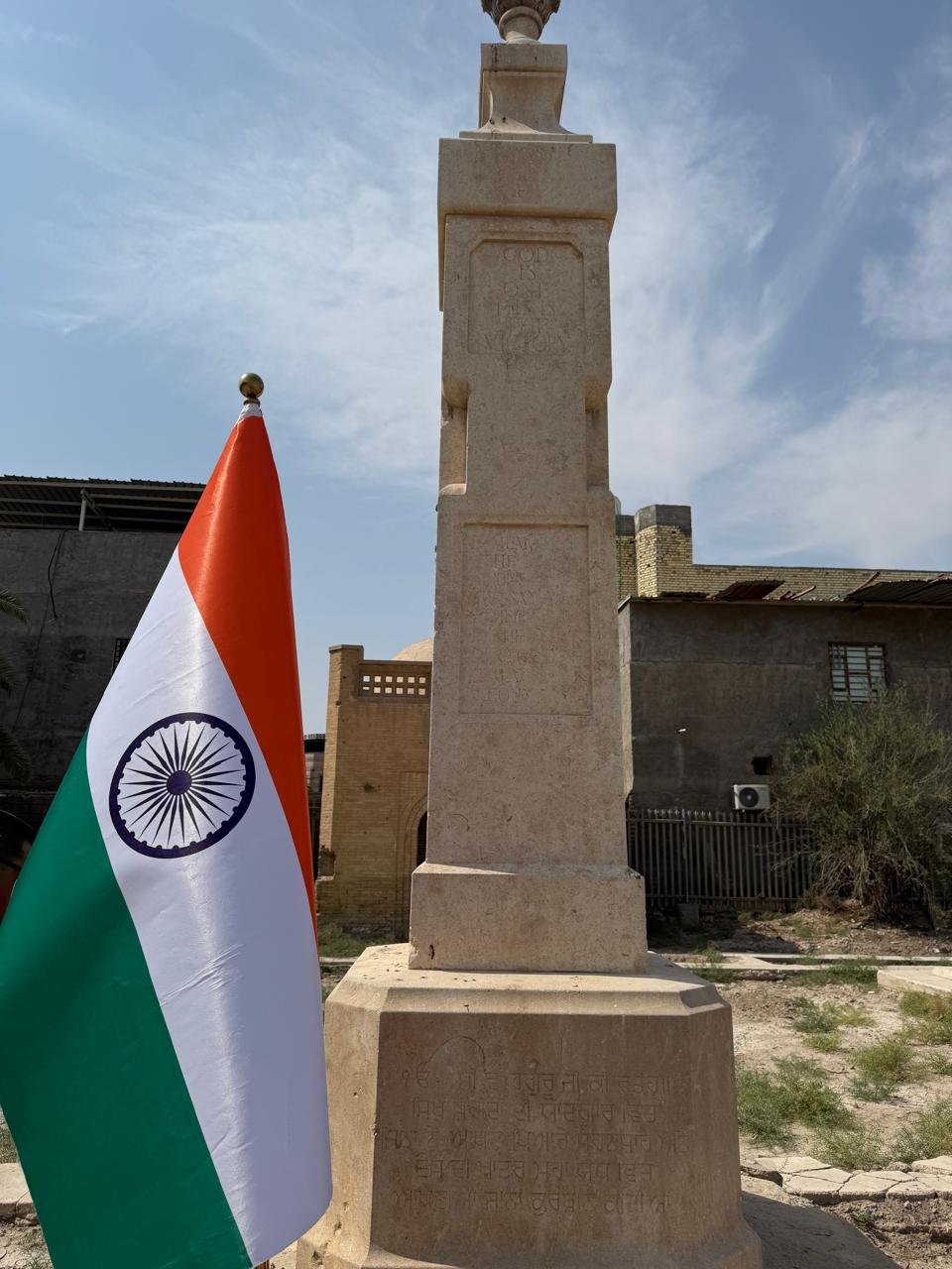 Ambassador Soumen Bagchi and embassy delegation visited a Commonwealth War Graves Commission cemetery in Basra on 6 October 2026 and laid a wreath in remembrance of the Indian soldiers buried and commemorated there. The delegation also received a briefing on the site and its history.