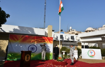 Celebration of 72nd Republic Day at Embassy of India, Baghdad on January 26, 2021.