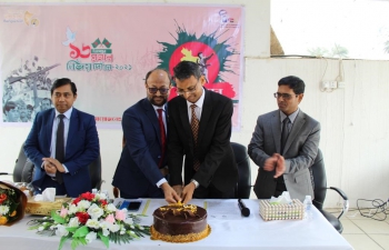 Indian Ambassador and his team extended warmest congratulations to H.E. Mr. FAZLUL BARI, the Ambassador of Bangladesh to Iraq and the Government and people of Bangladesh on the 50th Victory  Day celebrations in Baghdad, Iraq.