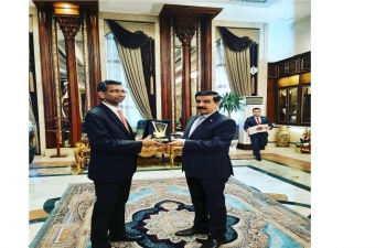 Ambassador Prashant Pise called on H.E. Mr. Juma Inad, Hon'ble Minister of Defence of Iraq on 21.02.2022