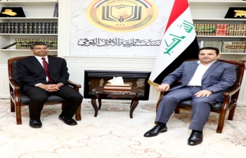 Ambassador Prashant Pise called on H.E. Mr. Qassim Al Arraji, National Security Adviser of Iraq on 23.02.2022