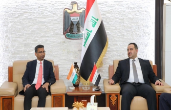 Ambassador called on H.E. Mr. Alaa Al-Jabouri, Minister of Trade of Iraq on 22.03.2022