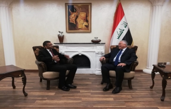 On June 02, 2022, Ambassador Prashant Pise met H.E. Mr. Haider Al-Shemerti, DG Asia and Australia Department at the Ministry of Foreign Affairs of the Republic of Iraq