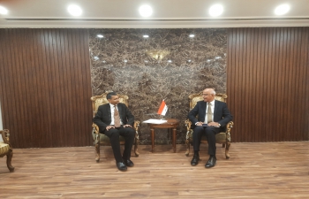 On June 13, 2022, Ambassador Prashant Pise met H.E. Dr. Abbas Kadhum Obaid, Director General International Organization & Conferences Department at the Ministry of Foreign Affairs of the Republic of Iraq