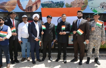 Under the aegis of Azadi Ka Amrit Mahotsav, Embassy of India, Baghdad organized an Incredible India Tourism Campaign on a double-decker bus which roamed around in the city