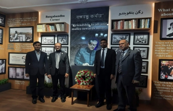 Ambassador Prashant Pise paid floral tribute on the occasion of Sheikh Mujibur Rahman's death anniversary on 15.08.2022 at Bangladesh Embassy in Baghdad.