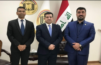 Ambassador Prashant Pise met H.E. Dr. Isam Al Saadi, Deputy National Security Advisor of Iraq on 17.08.2022