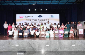 Two Iraqi yoga trainers successfully completed their yoga training at Svyasa, Bengaluru under ITEC programme of Govt of India.