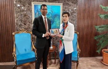 On Thursday 8 September 2022, Ambassador of India met at MOFA HQ with H.E. Ambassador Safiya Taleb Al Suhail, MOFA Under Secretary.